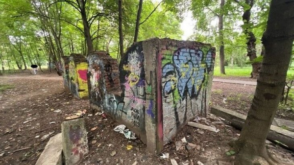 Заброшенное здание демонтировали в парке "Березовая роща" в Москве